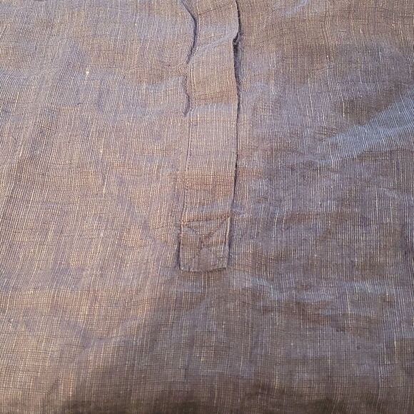 Ellen Tracy Linen woman's blue top - Picture 4 of 7